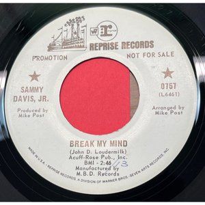 Sammy Davis Jr Children Children / Break My Mind 45 Jazz Pop Promo Reprise 0757